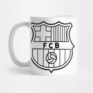 FC Barcelona Premium Logo Sketch Mug